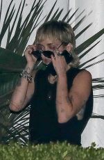 MILEY CYRUS Leaves a Photoshoot in Beverly Hills 09/15/2020
