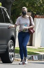 MILLA JOVOVICH Out and About in Los Feliz 09/16/2020