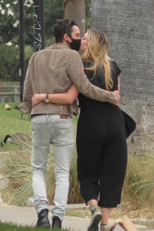 MISCHA BARTON and Gian Marco Flamini Out Kissing in Los Angeles 09/08/2020