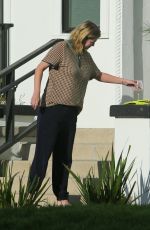 MISCHA BARTON Enjoying a Glass of wine With Outside Her Home in Los Angeles 09/23/2020