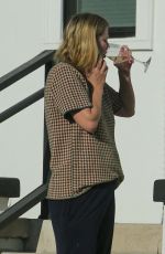 MISCHA BARTON Enjoying a Glass of wine With Outside Her Home in Los Angeles 09/23/2020