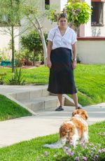 MISCHA BARTON Out with Her Dog in Los Angeles 09/17/2020