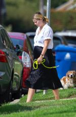 MISCHA BARTON Out with Her Dog in Los Angeles 09/17/2020