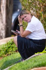 MISCHA BARTON Out with Her Dog in Los Angeles 09/17/2020