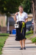 MISCHA BARTON Out with Her Dog in Los Angeles 09/17/2020