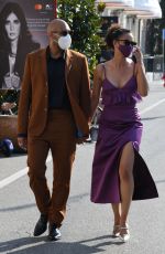 NATHALIE AMMANUEL Arrives at Hotel Excelsior in Venice 09/06/2020