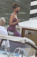 NATHALIE AMMANUEL Arrives at Hotel Excelsior in Venice 09/06/2020