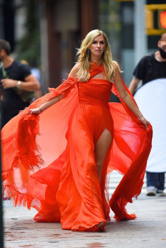 NICKY HILTON All in Red at a Photoshoot in New York 09/29/2020