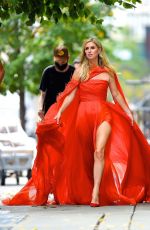 NICKY HILTON All in Red at a Photoshoot in New York 09/29/2020
