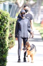 NICOLE RICHIE Out with Her Dog in Beverly Hills 09/03/2020