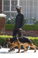 NICOLE RICHIE Out with Her Dog in Beverly Hills 09/03/2020