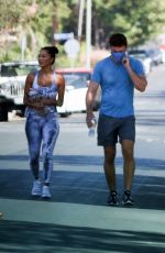 NICOLE SCHERZINGER and Thom Evans Heading to a Gym in Los Angeles 08/26/2020