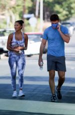 NICOLE SCHERZINGER and Thom Evans Heading to a Gym in Los Angeles 08/26/2020