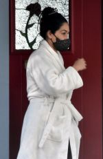 NIKKI BELLA Gets Tested for Covid-19 Outside Her House in Studio City 09/16/2020