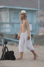 NIKKI LUND and :ADY VICTORIA HERBEY on the Set of Her You and I Music Video at a Beach in Malibu 09/21/2020