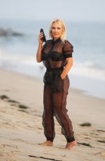 NIKKI LUND and :ADY VICTORIA HERBEY on the Set of Her You and I Music Video at a Beach in Malibu 09/21/2020