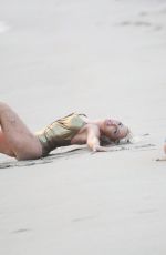 NIKKI LUND and :ADY VICTORIA HERBEY on the Set of Her You and I Music Video at a Beach in Malibu 09/21/2020