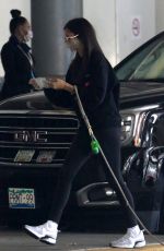 NINA DOBREV Arrives with her Dog at Airport in Vancouver 09/11/2020