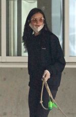 NINA DOBREV Arrives with her Dog at Airport in Vancouver 09/11/2020