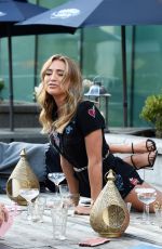 OLIVIA ATTWOOD, NICOLE BASS, GEORGIA HARRISON and FRAN PARMAN on the Set of Her New Show in Manchester 08/26/2020