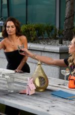 OLIVIA ATTWOOD, NICOLE BASS, GEORGIA HARRISON and FRAN PARMAN on the Set of Her New Show in Manchester 08/26/2020