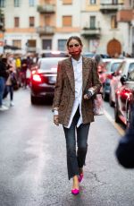 OLIVIA PALERMO Arrives at Etro Show at Milan Fashion Week 09/24/2020
