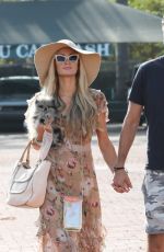 PARIS HILTON and Carter Reum at Malibu Country Mart 09/27/2020