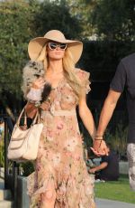 PARIS HILTON and Carter Reum at Malibu Country Mart 09/27/2020