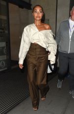 PERRIE EDWARDS and LEOGH-ANNE PINNOCK Leaves The One Show in London 09/17/2020