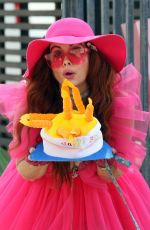PHOEBE PRICE All in Pink Out in Los Angeles 09/26/2020