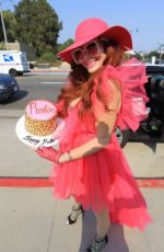 PHOEBE PRICE All in Pink Out in Los Angeles 09/26/2020
