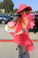 PHOEBE PRICE All in Pink Out in Los Angeles 09/26/2020