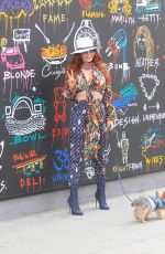 PHOEBE PRICE on Colorful Louis Vuitton Out in Los Angeles 09/15/2020