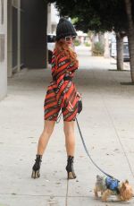 PHOEBE PRICE Out with Her Dog in Beverly Hills 09/11/2020