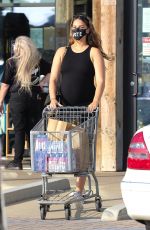 Pregnant APRIL LOVE GEARY Shopping at Vintage Grocers in Malibu 09/26/2020