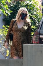 Pregnant EMMA ROBERTS at Starbucks in Los Feliz 09/19/2020