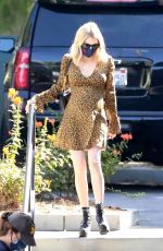 Pregnant EMMA ROBERTS at Starbucks in Los Feliz 09/19/2020