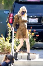 Pregnant EMMA ROBERTS at Starbucks in Los Feliz 09/19/2020