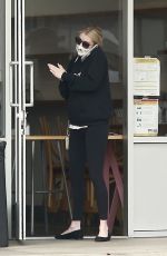 Pregnant EMMA ROBERTS Out for Coffee in Los Feliz 09/09/2020