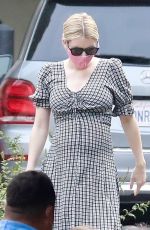 Pregnant EMMA ROBERTS Out for Coffee in Los Feliz 09/15/2020