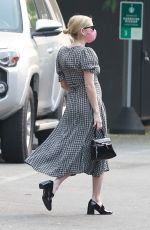 Pregnant EMMA ROBERTS Out for Coffee in Los Feliz 09/15/2020