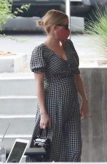 Pregnant EMMA ROBERTS Out for Coffee in Los Feliz 09/15/2020