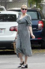 Pregnant EMMA ROBERTS Out for Coffee in Los Feliz 09/15/2020