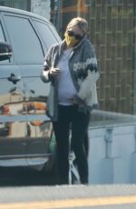Pregnant EMMA ROBERTS Out for Coffee in Los Feliz 09/29/2020