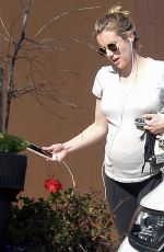 Pregnant EMMA ROBERTS Out in Los Angeles 09/28/2020