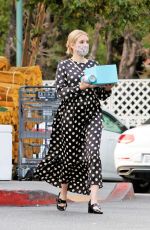 Pregnant EMMA ROBERTS Out Shopping in Los Angeles 09/08/2020