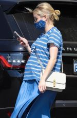 Pregnant EMMA ROBERTS Out Shopping in Los Feliz 09/25/2020
