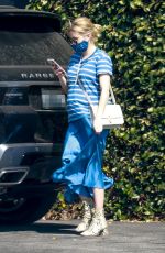 Pregnant EMMA ROBERTS Out Shopping in Los Feliz 09/25/2020