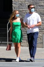 Pregnant JENNIFER LAWRENCE and Cooke Maroney Out and About in New York 9/05/2020