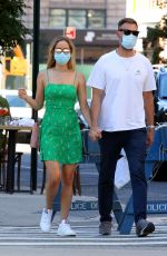 Pregnant JENNIFER LAWRENCE and Cooke Maroney Out and About in New York 9/05/2020
